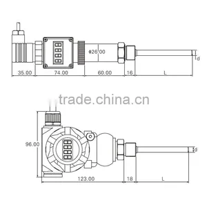 Digital Temperature Transmitter With Display QTB102,hot Sale Temperature Transmitter thumbnail-2