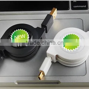 Retractable USB 3.0/3.1 Type-C Male to USB Male Sync Charger Cable thumbnail-3