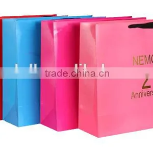 Luxury Gloss Lamination Finish Colorful Paper Bags Shopping Bag thumbnail-1