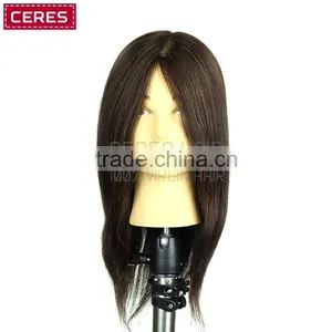 70% Human Hair Blend Hair Hairdressing Cosmetology Mannequin Manikin Training Head thumbnail-1
