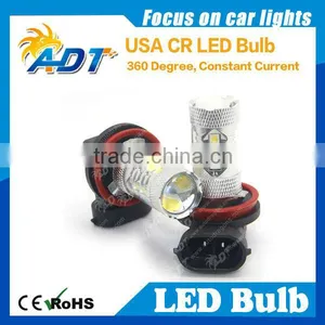 Pure White H11 80W Epistar LED Bulbs for Reverse Back up Lights thumbnail-1