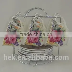 Bulk Ceramic Porcelain Tea Cup and Saucer Sets thumbnail-4