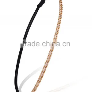 Beauty Women Lady Lace Pearl Beads Headband Hairband Elastic Hair Head Band thumbnail-3
