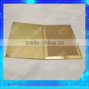 Edge Wrapped Gold Foil Paper Plate Board for Cake thumbnail-1