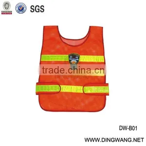 Orange Safety Vest With Pockets thumbnail-1