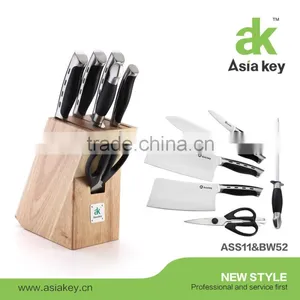 Kitchen Use Fruit Knife Set With Japanese Knife Set & Wooden Block thumbnail-1