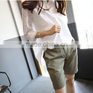 High Quality White Blouse With Fashion Style thumbnail-1