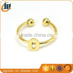 Adjustable Size New Fashion Jewelry Alphabet Ring thumbnail-3