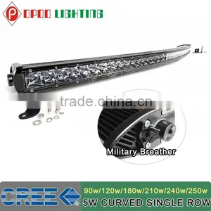 Single Row Led Bar Light, Jeep 4x4 250W 52 Inch Curved Led Bar Light thumbnail-1