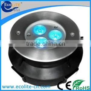 10W RGB 12V/24V Stainless Steel IP68 Underwater LED Lights for Fountains thumbnail-1