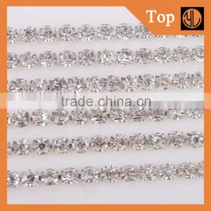 Colorful Outlook Whole Sizes Avalible Crystal Rhinestone Cup Chain thumbnail-1