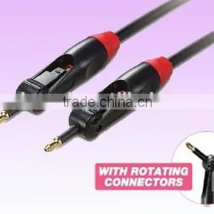 Universal Optical Fibre Audio Cable Toslink/3.5mm Revating Cable Turn the Head Type thumbnail-1