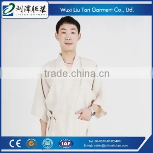 Mens French Linen Japanese Kimono Sleepwear thumbnail-2