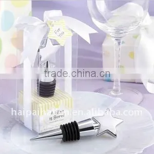 Star Design Wine Bottle Stoppers With Ribbon Gift Box thumbnail-1