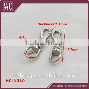 Small Swivel Snap Hook Shiny Silver Hook thumbnail-1