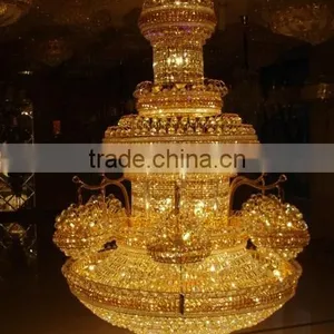 Newest Crystal Hanging Chandelier / Pendant Lamps Big Modern Light Gold thumbnail-2