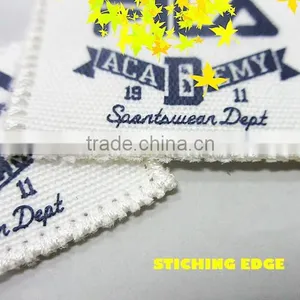Special Fabric Printing Stiched Cotton Label thumbnail-3