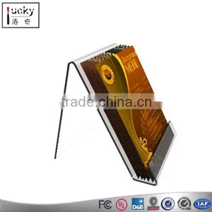 Factory Directly Sale Acrylic Folder Holder,we Can Design All Kinds Size Document Stand thumbnail-2