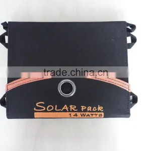 Foldable Solar Charger 14w Outdoor Portable Solar Panel Charger Usb Battery Charging for Phone Power Bank Computer thumbnail-6