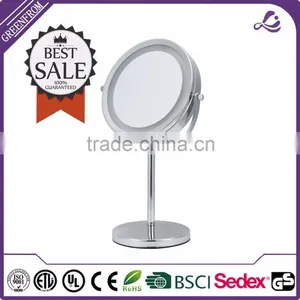 7 Inch Round Light Free Standing Mirror thumbnail-1