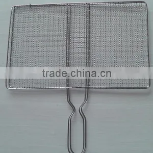 BBQ Fish Net/ Stainless Steel Fish Net /fish Barbecue Grill Netting thumbnail-1