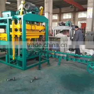QTJ4-25 Cement Paver Block Making Machine Production Line/automatic Concrete Block Machine thumbnail-3