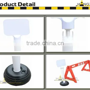HX-WB511 White PVC Billboard Warning Post With Billboard thumbnail-4