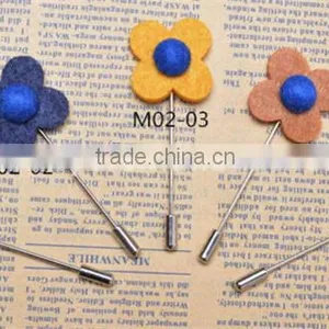Perno Ramo de la Solapa de la Flor de la Tela de Los Mens Del Broche LAP021 thumbnail-2