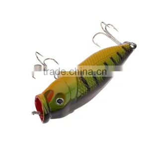 7cm 8.8g Popper Fishing Lure Hard Bait With Treble Hooks Fishing Tackle thumbnail-6