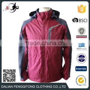 Polyester Hooded Jacket Hardshell thumbnail-1