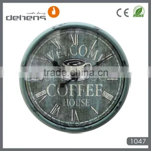 Vintage Large Metal Wall Clock in 16'' thumbnail-4