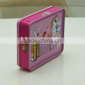 Snoopy Cartoon Candy Chocolate Gift Tin Metal Box for Kids thumbnail-3