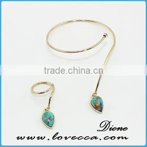 New Wonderful Solid Brass Gemstone Amazing Handmade Bangle/Cuff thumbnail-2