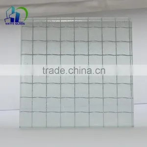 Building Glass Decorative Glass 6mm 6.5mm Clear Wired Glass With CE CCC thumbnail-5