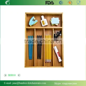 Medium Simple and Useful Seville Classics Bamboo Cutlery Tray and Organizer Drawer thumbnail-5