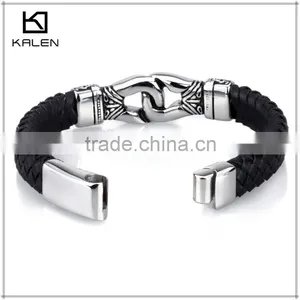 2014 Newest Handmade Fashion Blank Leather Bracelets thumbnail-5
