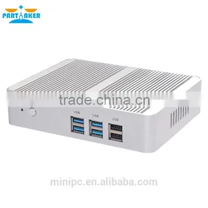 Partaker B4 Cheapest i3 Broadwell Fanlesscomputer Win10 Barebone Computer i3 4005U 4K Mini pc thumbnail-2