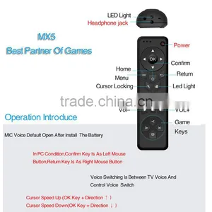 New MX5 Fly Air Mouse Wireless Android tv Mx5 Air Mouse thumbnail-5