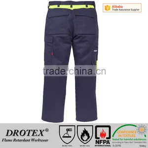 Oeko-tex Certified 75% Cotton 25% Polyester Fireproof Workwear Trousers thumbnail-1