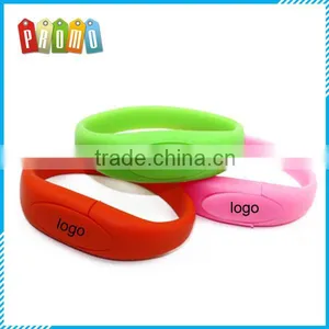 Wholesale Silicone Bracelet U Disk, Colorful Wristband USB Flash Drive thumbnail-1