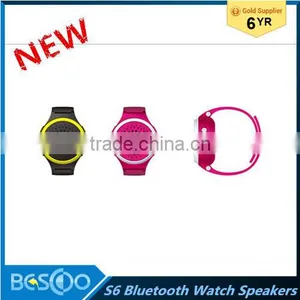S60 Bluetooth Watch Speaker Watch Portable Mini Watch With Hands-free EDR Sport Speaker FM Audio Radio Speakers thumbnail-1