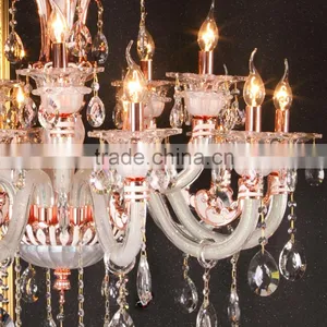 Vintage Zinc Alloy & Glass Bowl Chandelier & Pendant Lighting thumbnail-6