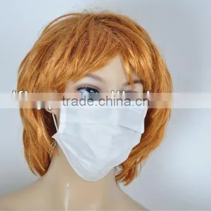 Full Face White Non-woven Face Mask thumbnail-1