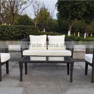 Patio Furniture Set Cushioned Outdoor Wicker Rattan Garden Sofa Seat thumbnail-2
