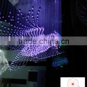 Fiber Optic Eagal Shape and Design Crystal Chandelier thumbnail-3