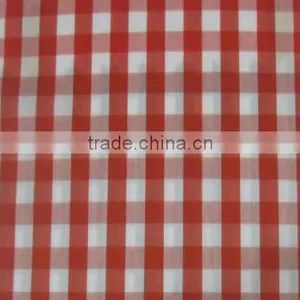Red Upholstery Fabric Plaid Curtain Minimate Check for Home Decoraction thumbnail-1