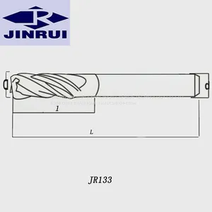 JR133 2 Flute 3 Flute 4 Flute 3mm-16mm Cnc Carbide End Mills thumbnail-2