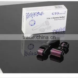 Face Roller 180/600/1200 Titanium Needles Derma Roller 3 IN 1 thumbnail-1