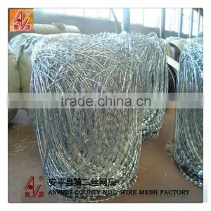 Stainless Steel 304 Concertina Barbed Wire Bto-22 Razor Barbed Wire Military Concertina Wire thumbnail-5