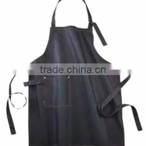 Full Length New Style Bib Dishwasher Butcher Fish Cutting Apron With Green Closure Strips thumbnail-6